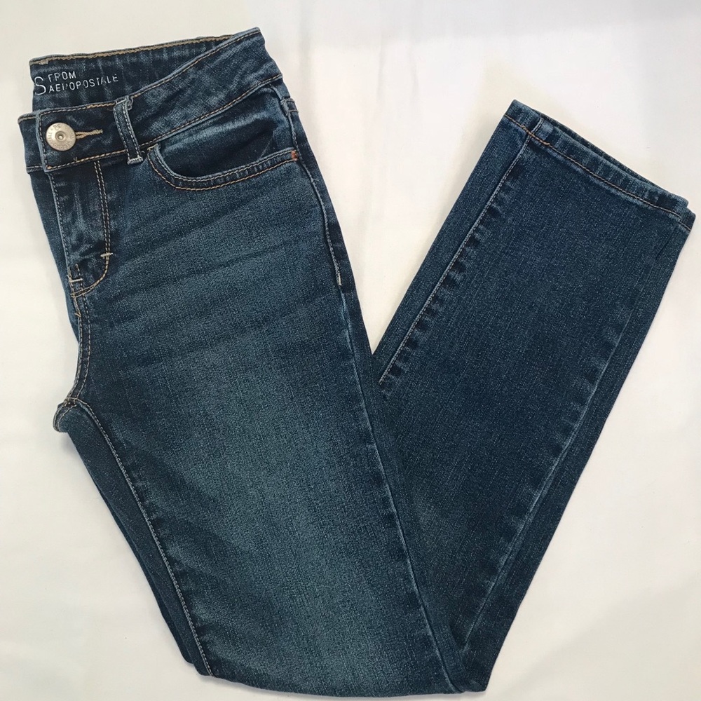 PS  Aeropostale PSNY Adj Waist Slim Blue Jeans